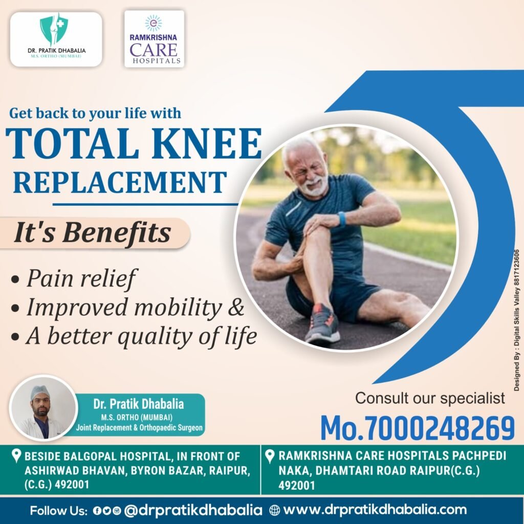 Total knee replacement – Dr. Pratik Dhabalia