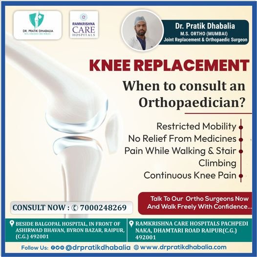 Knee replacement –